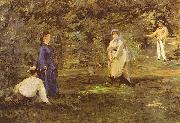 Edouard Manet Croquet-Partie oil painting